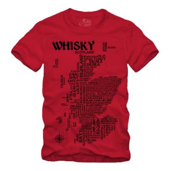 Preview: Whisky - Map / Landkarte - Druck schwarz Shirt S-XXXXL